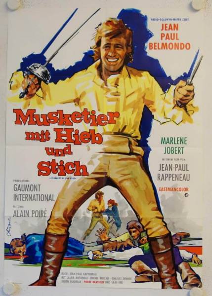 Musketier mit Hieb und Stich originales deutsches Filmplakat